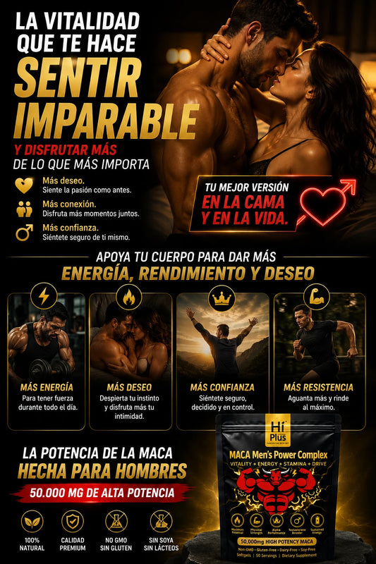 MACA MEN'S POWER COMPLEX™ 50.000 MG | Energía, deseo y rendimiento masculino real