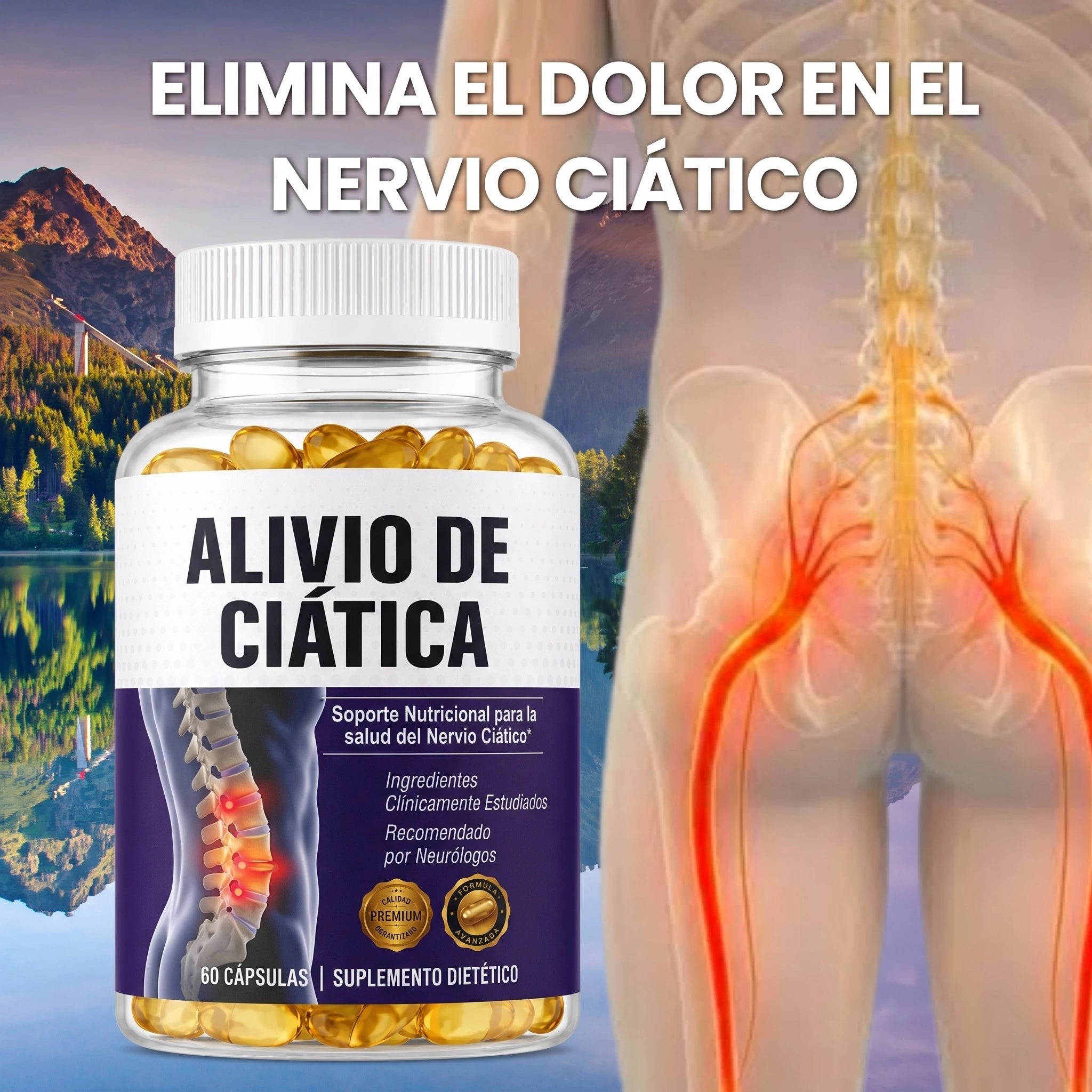 Alivio Ciática | Elimina el dolor en el Nervio Ciático, Espalda Baja y recupera Movilidad
