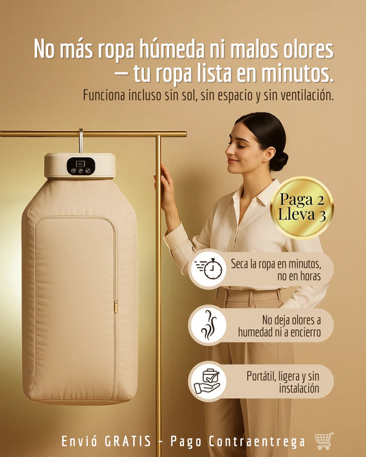 SECADORA PORTÁTIL™ | Secado inteligente, diseño sofisticado y orden absoluto