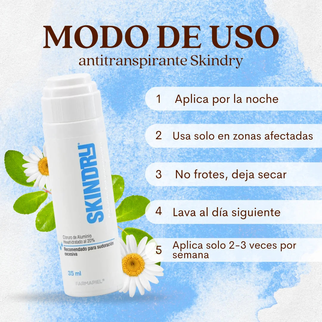 Skindry®️ | Cuerpo seco, ropa limpia y seguridad todo el día