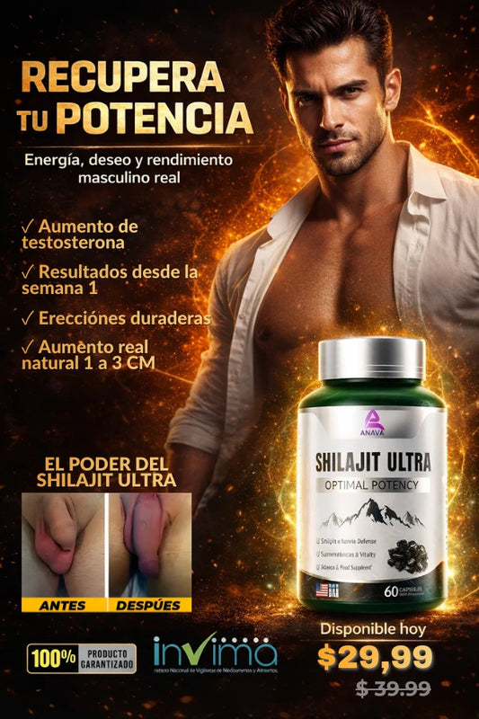Shilajit Ultra® | Más grosor, más fuerza, más control.